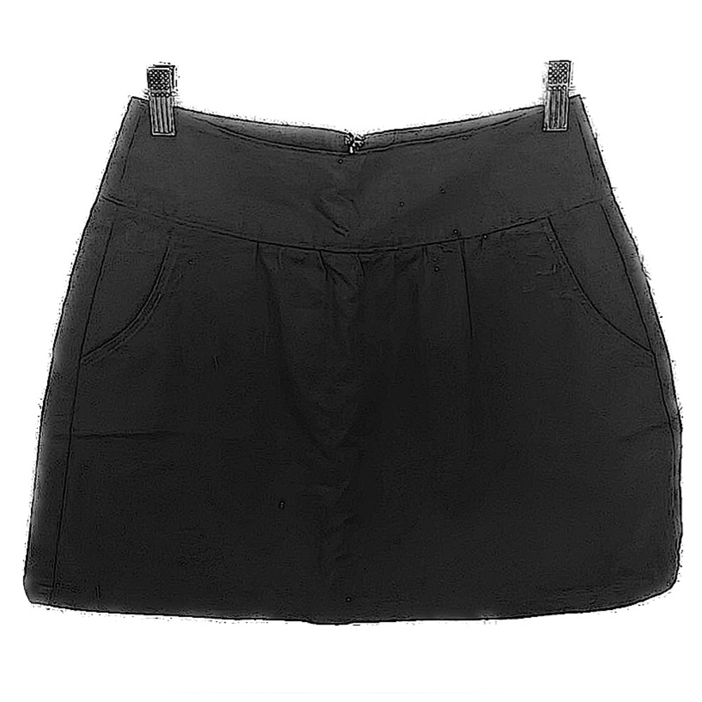 Old Navy Black  A-Line Skater Mini Skirt with Pockets, Size 0.